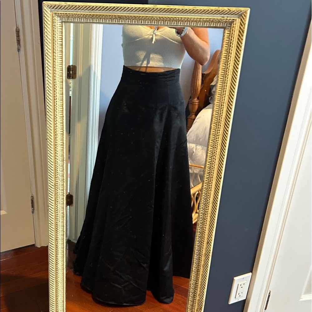 Silk Vintage Ralph Lauren Rugby high waisted skirt